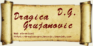 Dragica Grujanović vizit kartica